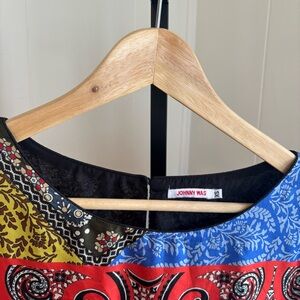 Johnny Was Womens XS Moa Kabelo Tunic Spanish Tile Lightweight Silk Mini Dress